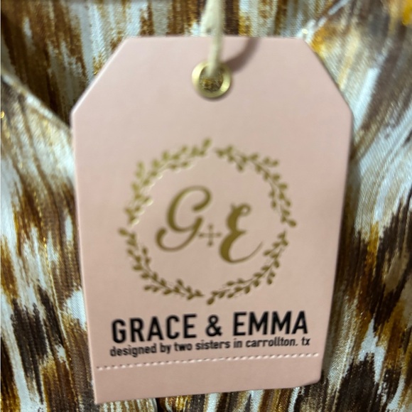 Grace + Emma Women’s Groovy Baby Blouse Cropped Office Career Size 3XL NWT - Picture 3 of 9
